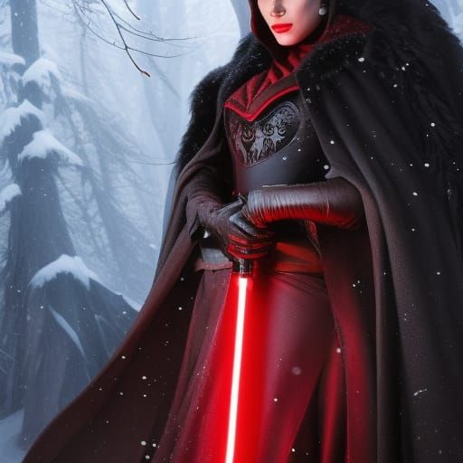 Sith Lord Mistress with Double Lightsaber