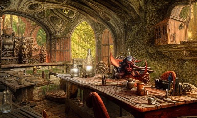Devil's Workshop on Europa: Fantasy Art