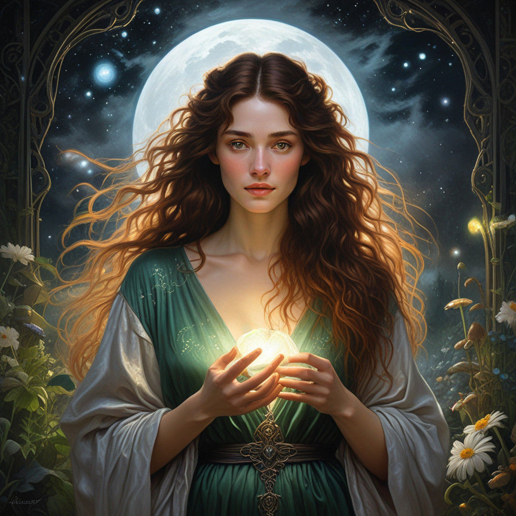 Ethereal Enchantment: Heart Chakra Expansion in Mystical Oil...