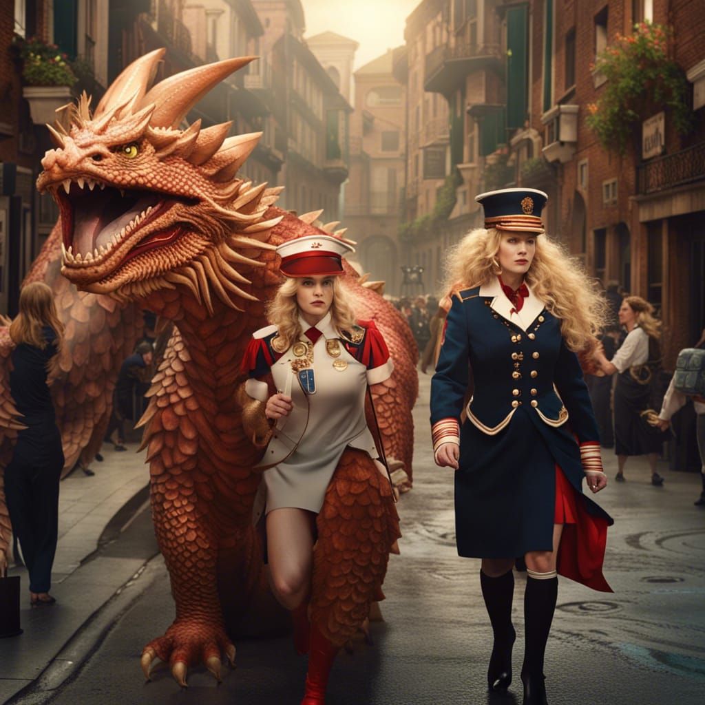 Venetian Dragon Walk in Orbiting City