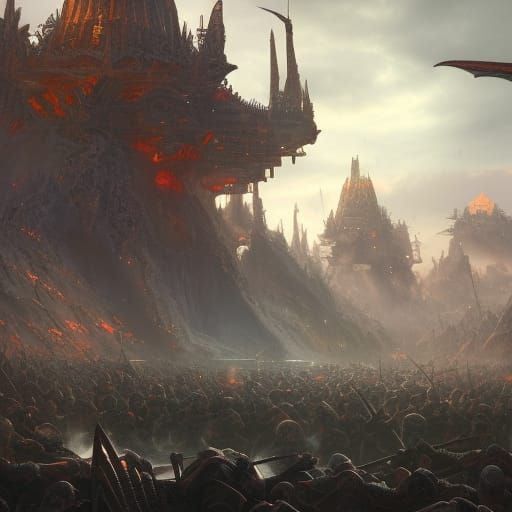 Army of Gods: Detailed Matte Painting