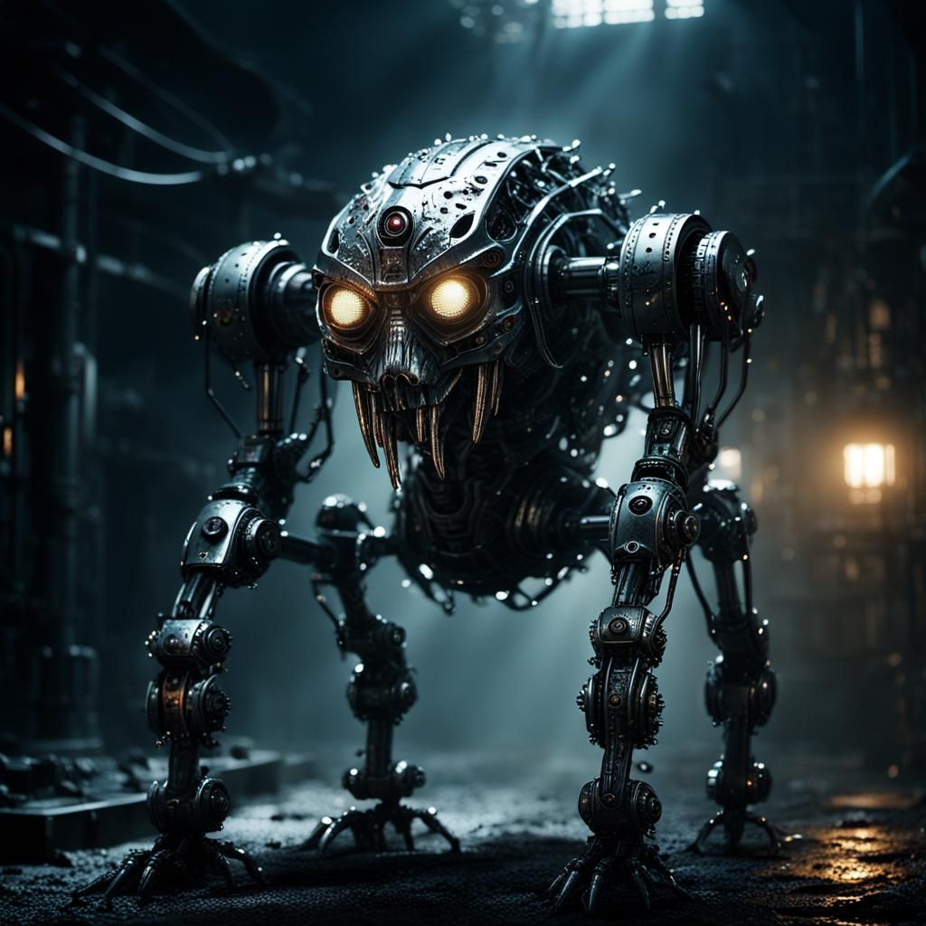 Cybernetic Horror Emerges from Darkness