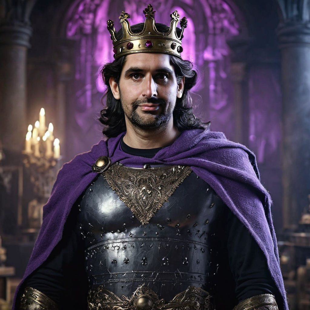 Fantasy Royal Portrait in Dark Medieval Style