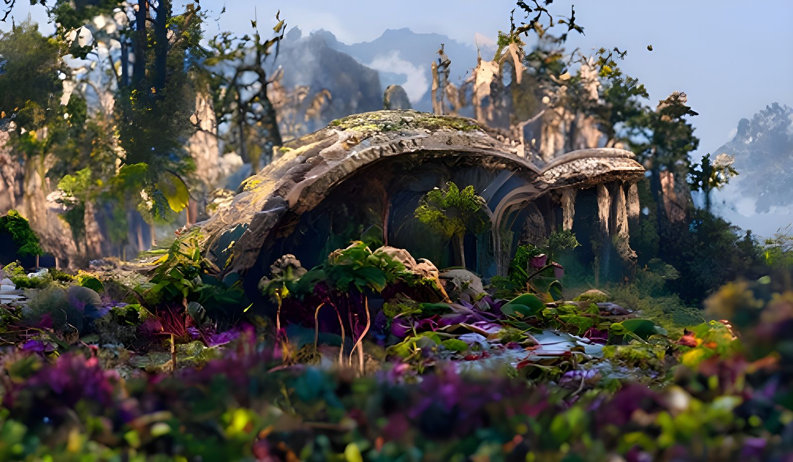 Magical Faerie Realm Landscape in 8K