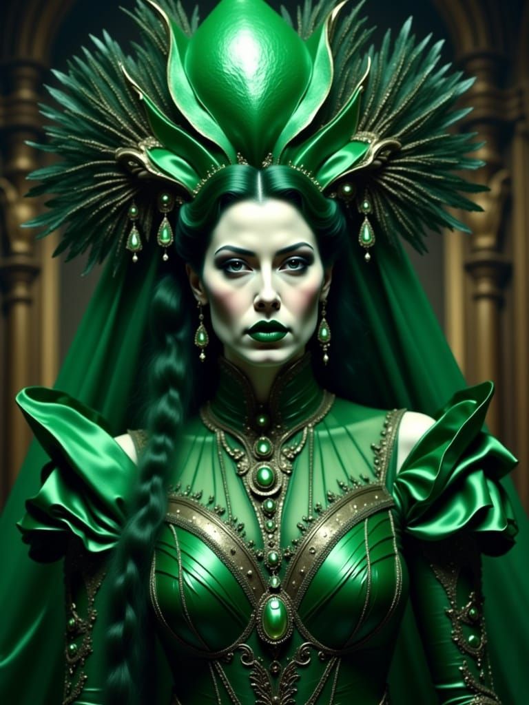 Wicked Witch Queen on Venus, Gothic Fantasy Portrait