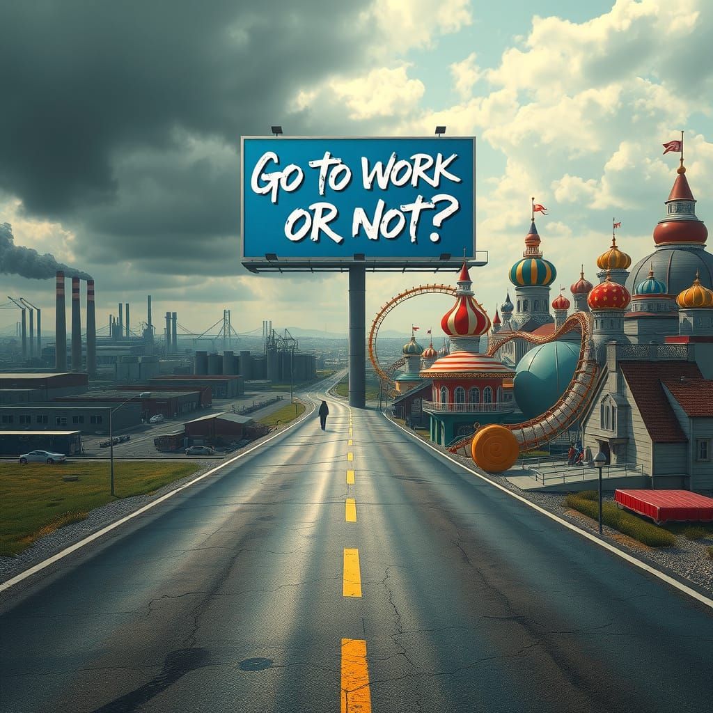 Metropolis at the Crossroads: A Dystopian and Whimsical Choi...