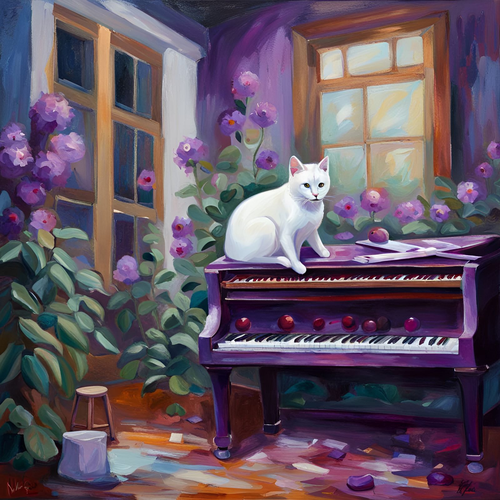 The white cat