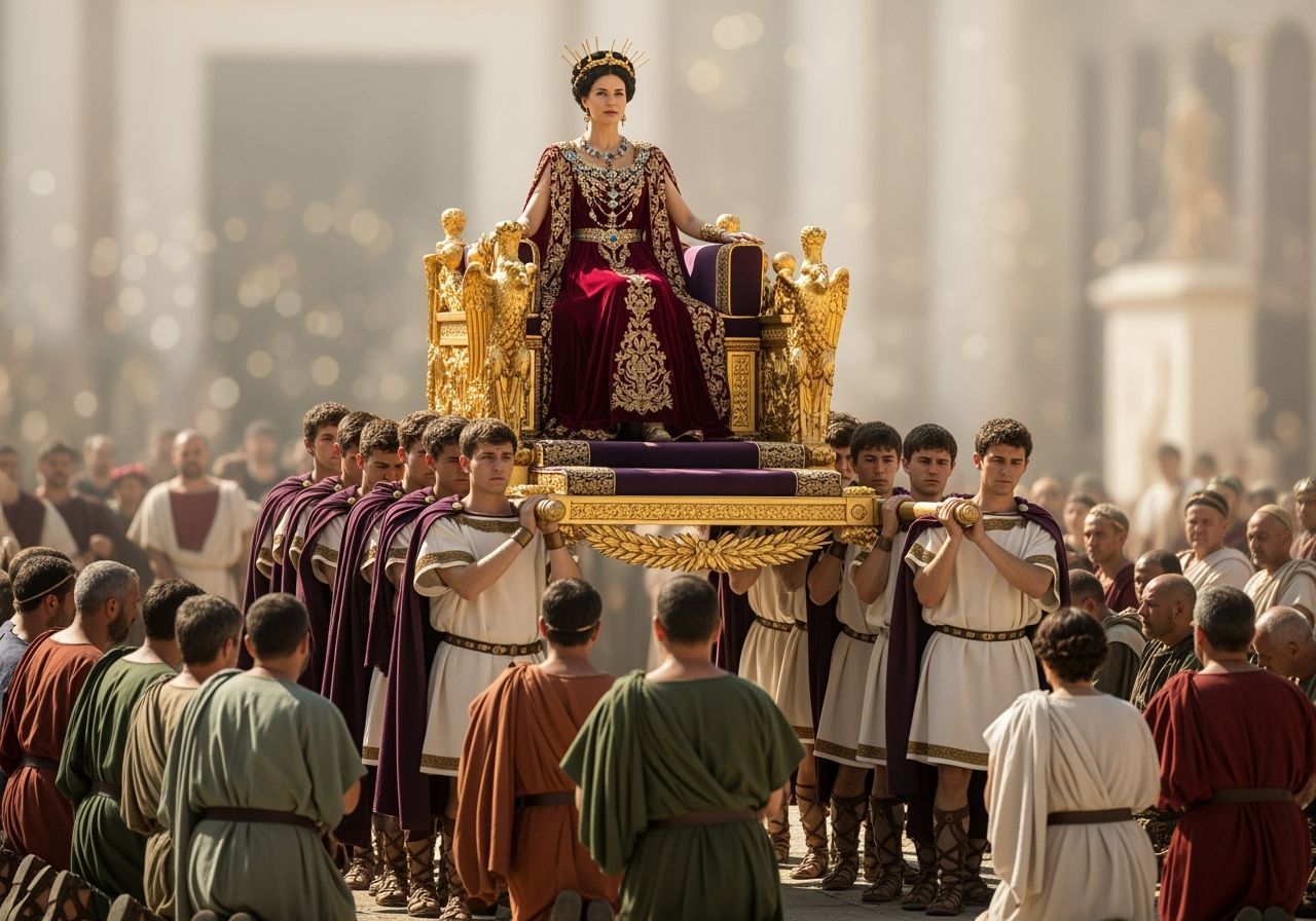 Roman Empress Parade in Ancient Rome