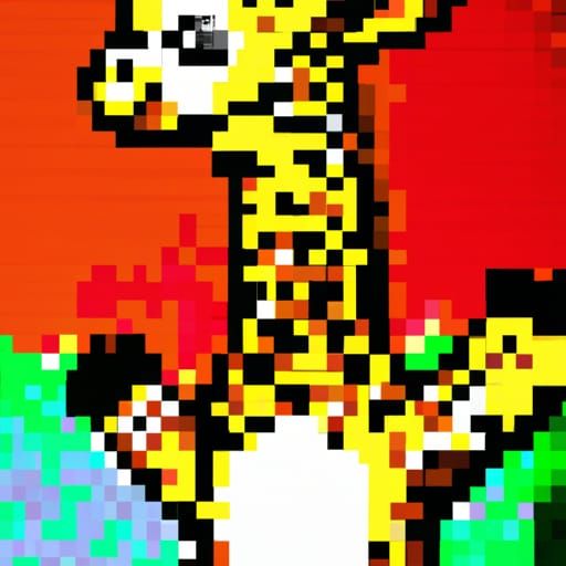 A cute baby giraffe