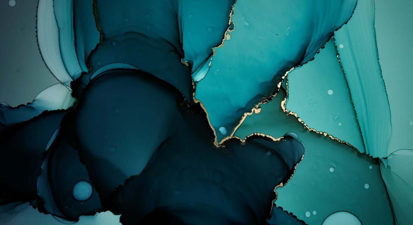 Fluorescent Alcohol Ink Archetypes in Three Dimensions