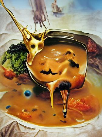 Surreal Halloween Dreamscape in Dali Style