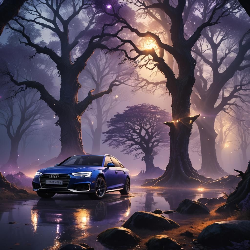 Mystical Audi A4 Fantasy Concept Art