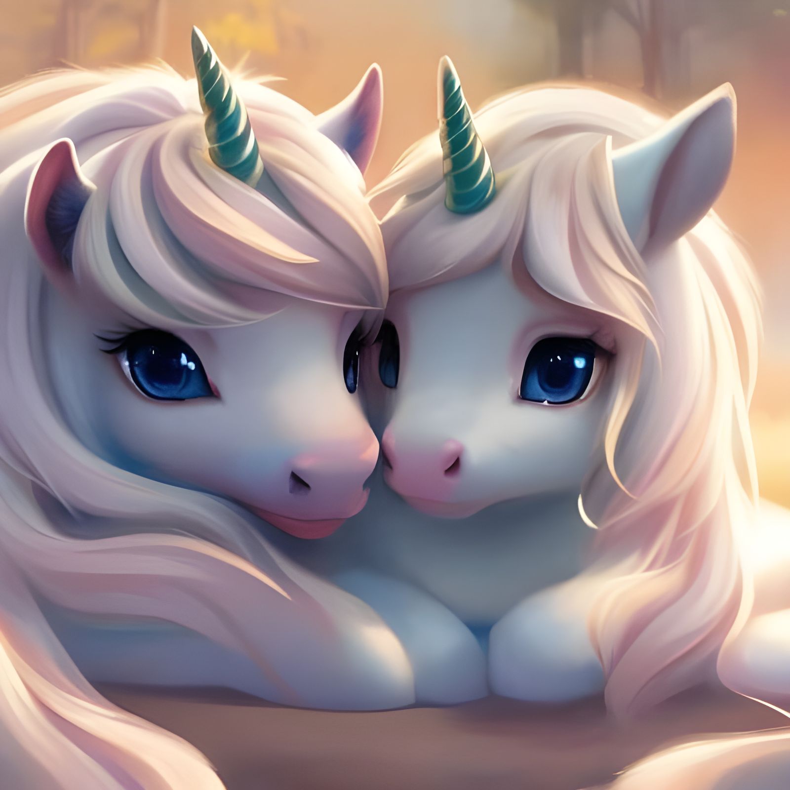 Double the Cuteness - their names are Starlight and Moonbeam 🦄🦄