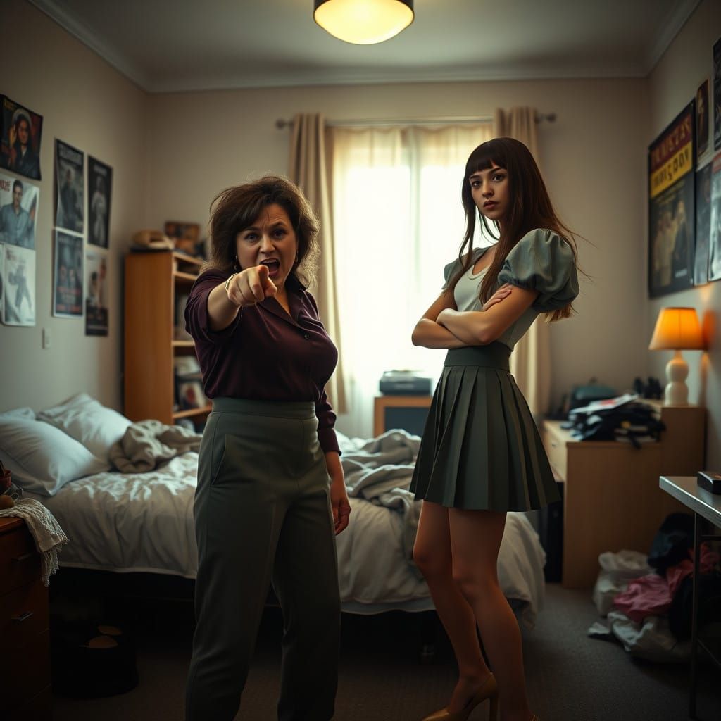 A Matron Confronts a Young Adonis in a Dramatic 35mm Cinemat...