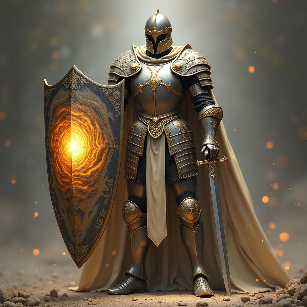 Armor of God: Heroic Warrior in Divine Armor