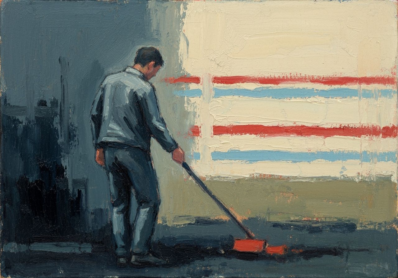 Impressionist Figure in Resigned Defeat