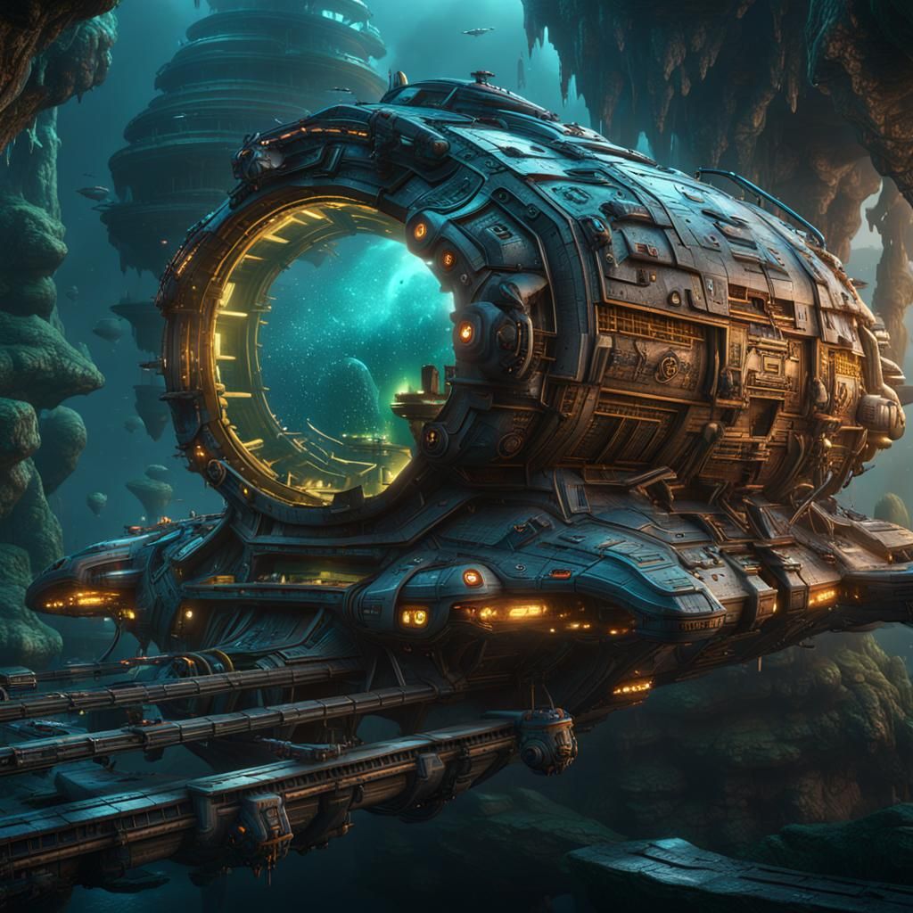 Organic Bioship Spaceship Concept Art