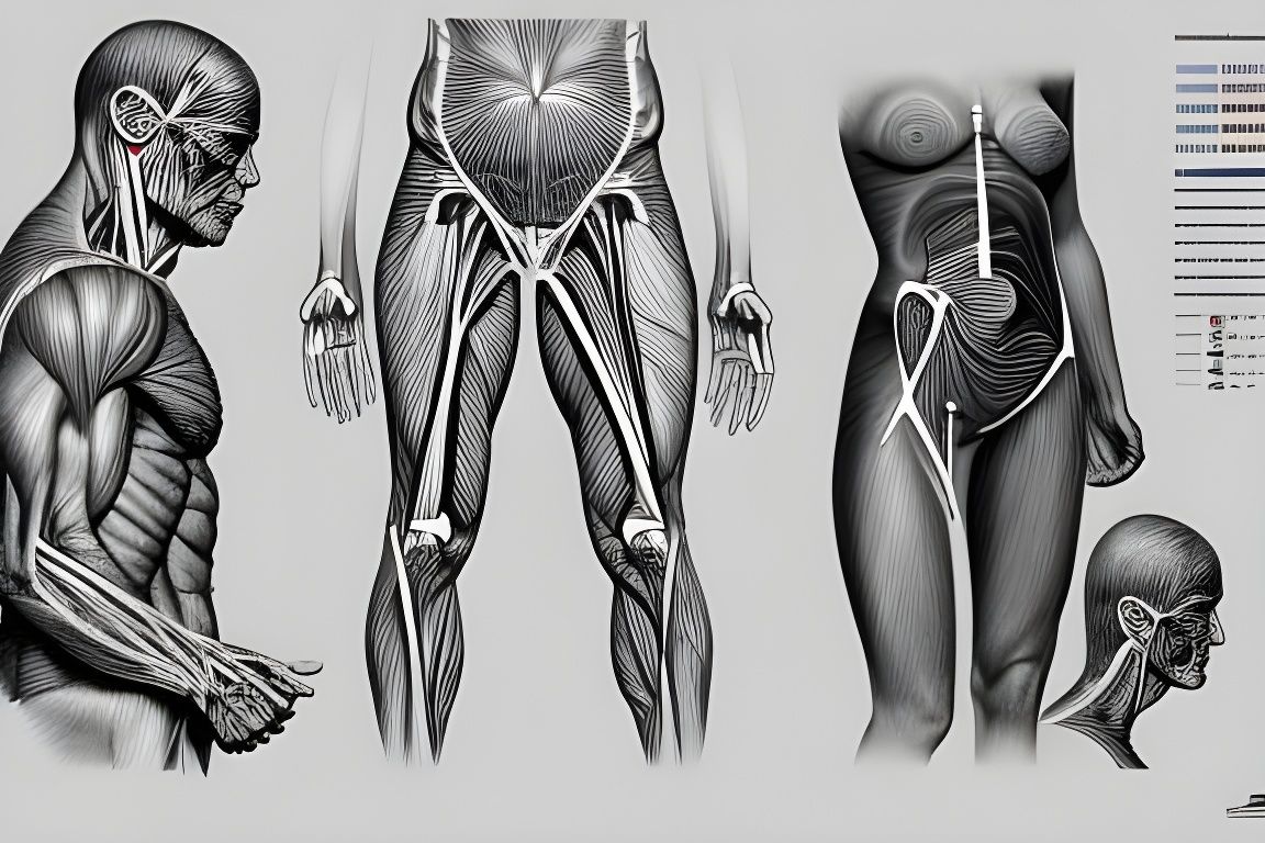 Detailed Pencil Sketch of Human Anatomy