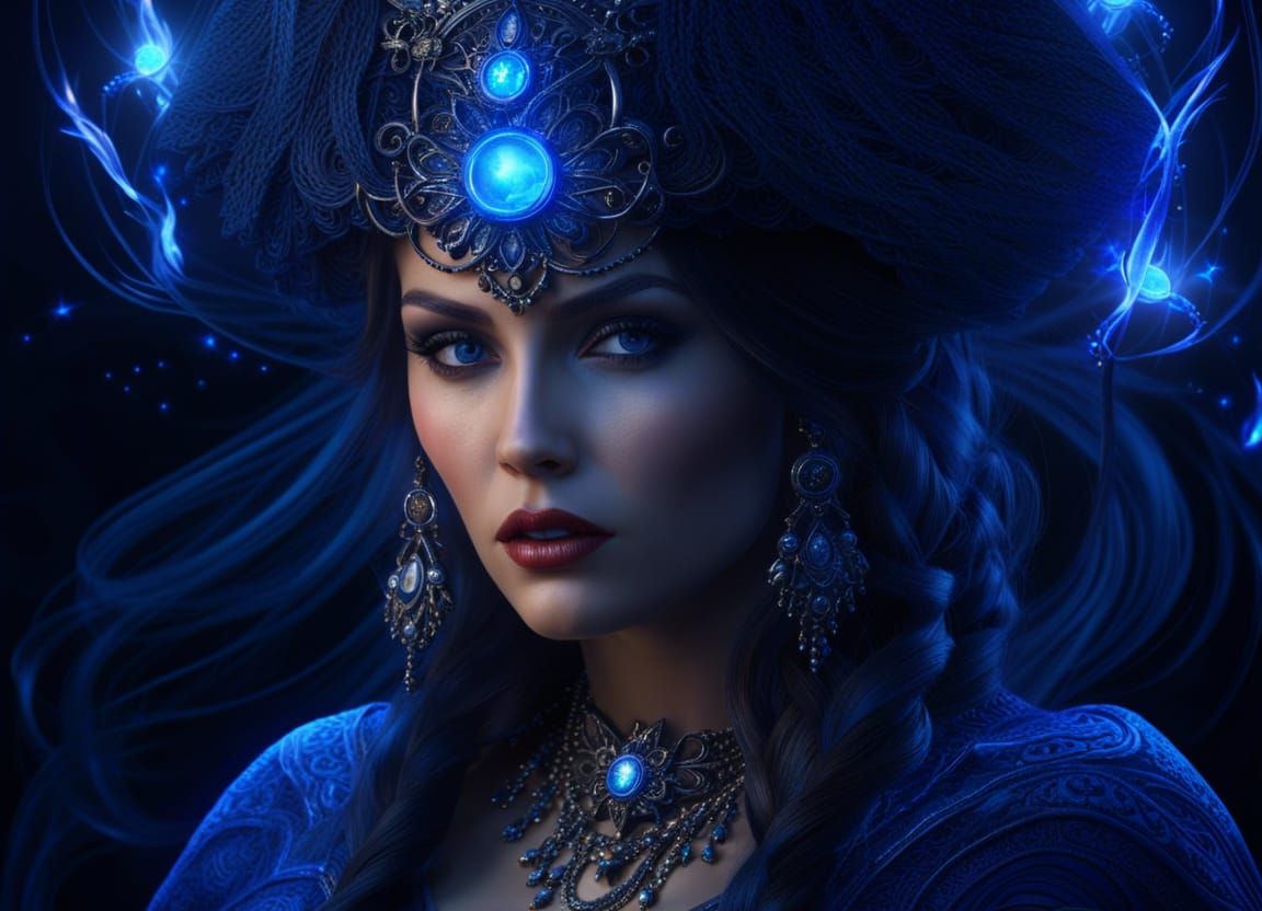 Quantum Witch: Dark Magic in Comic Book Style