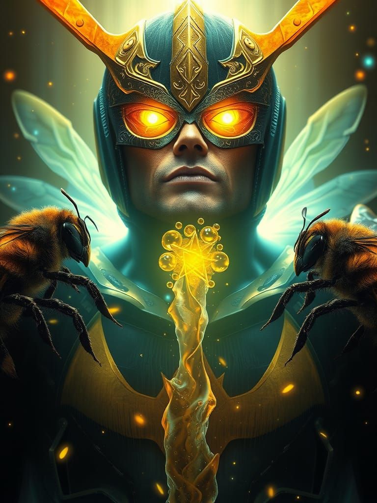 Bees in DC Comics Style by Jason Shawn Alexander