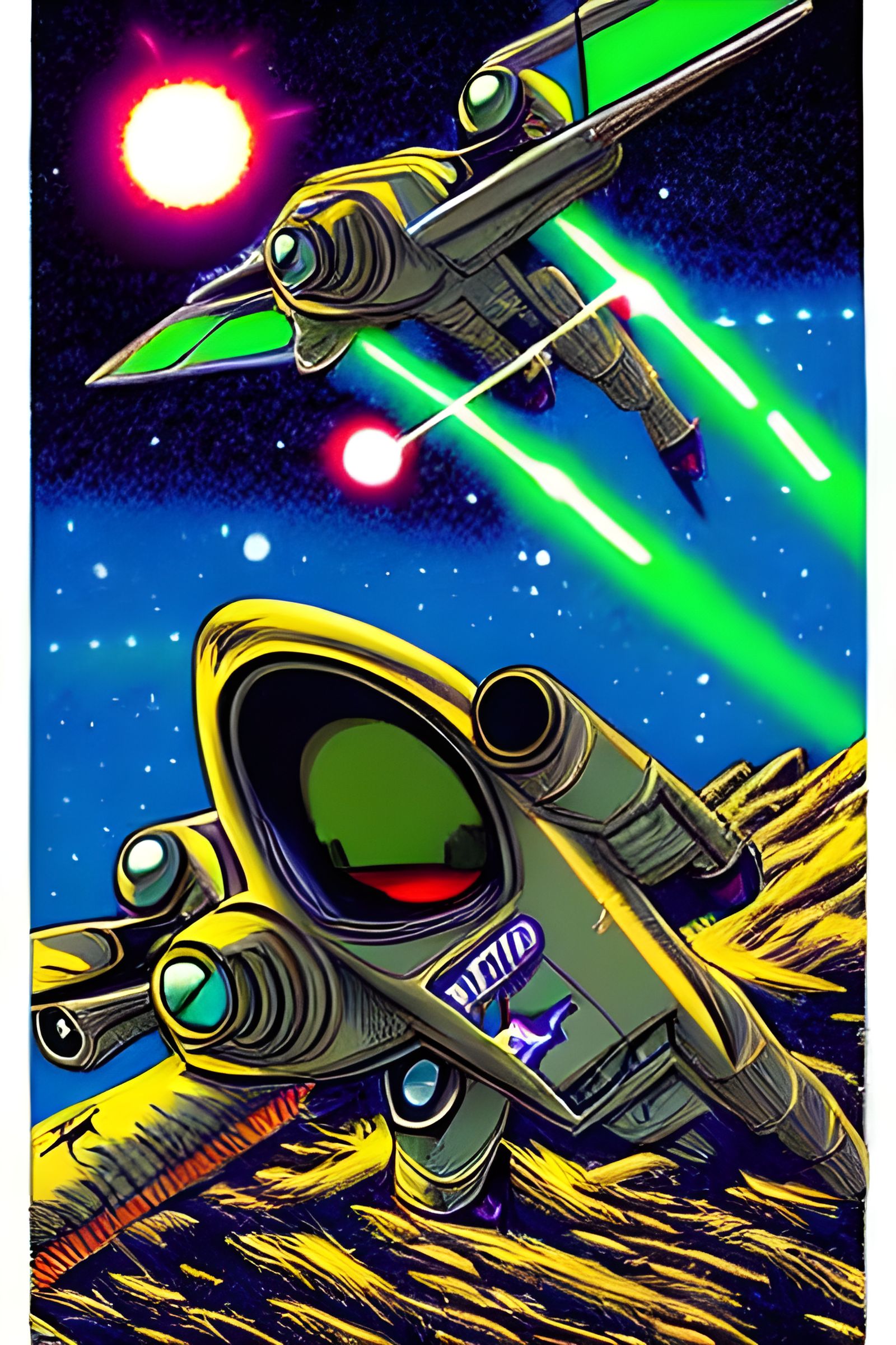 Star Fox in Graffiti Pop Art Style