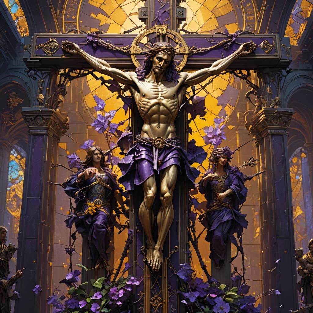 Crucifix: Dark Fantasy Art in 8k Resolution