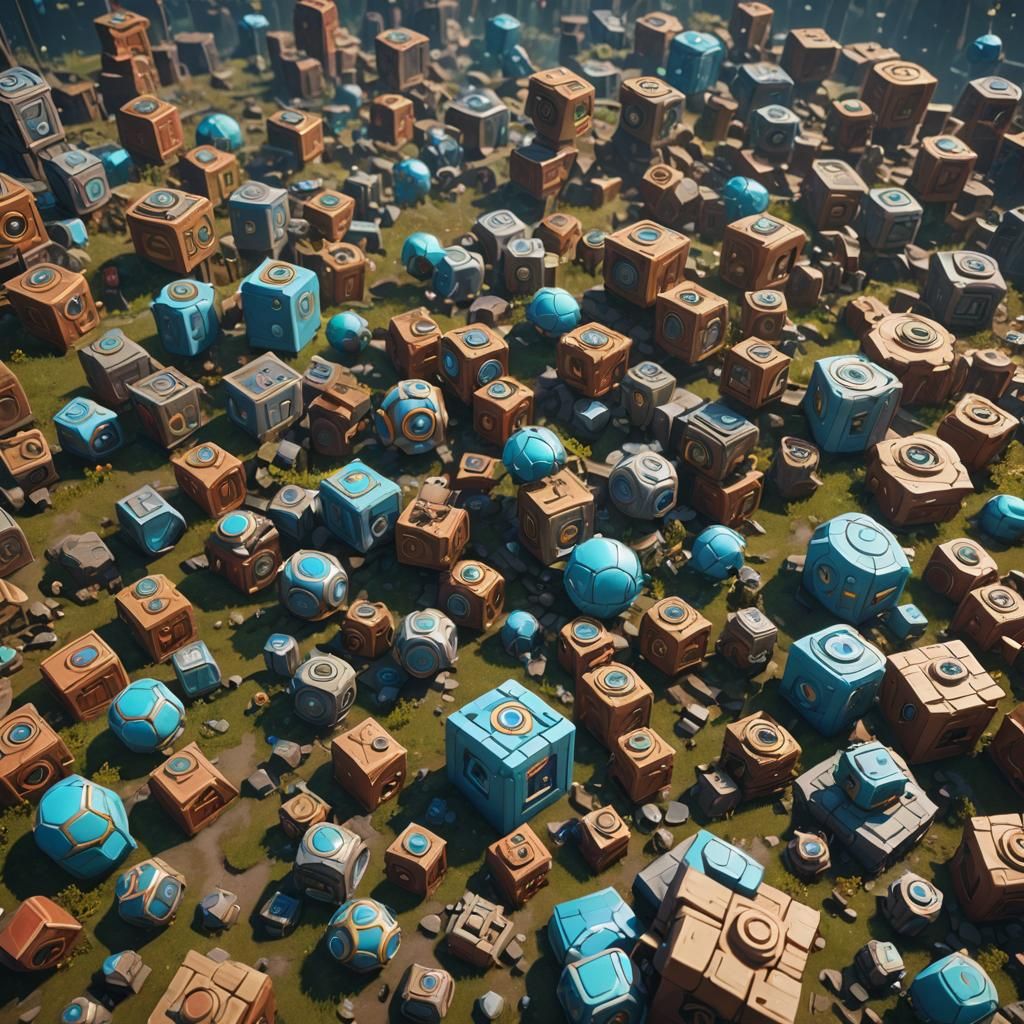 Fantasy Creatures in a Wizzle, 3D Game Art