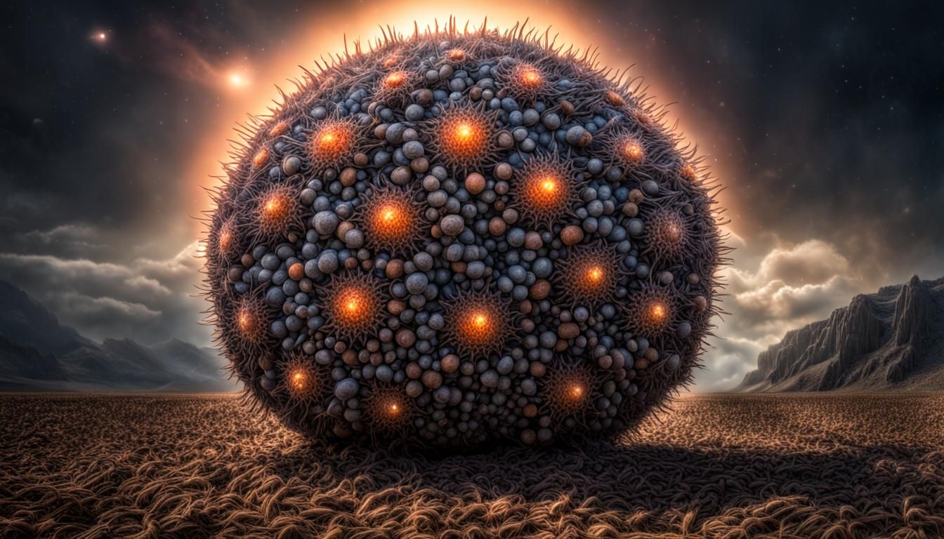 Cosmic Beacon Seeds Transmitting Light in Hyperrealism