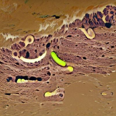 Microscopic Mucous Membrane Close-up