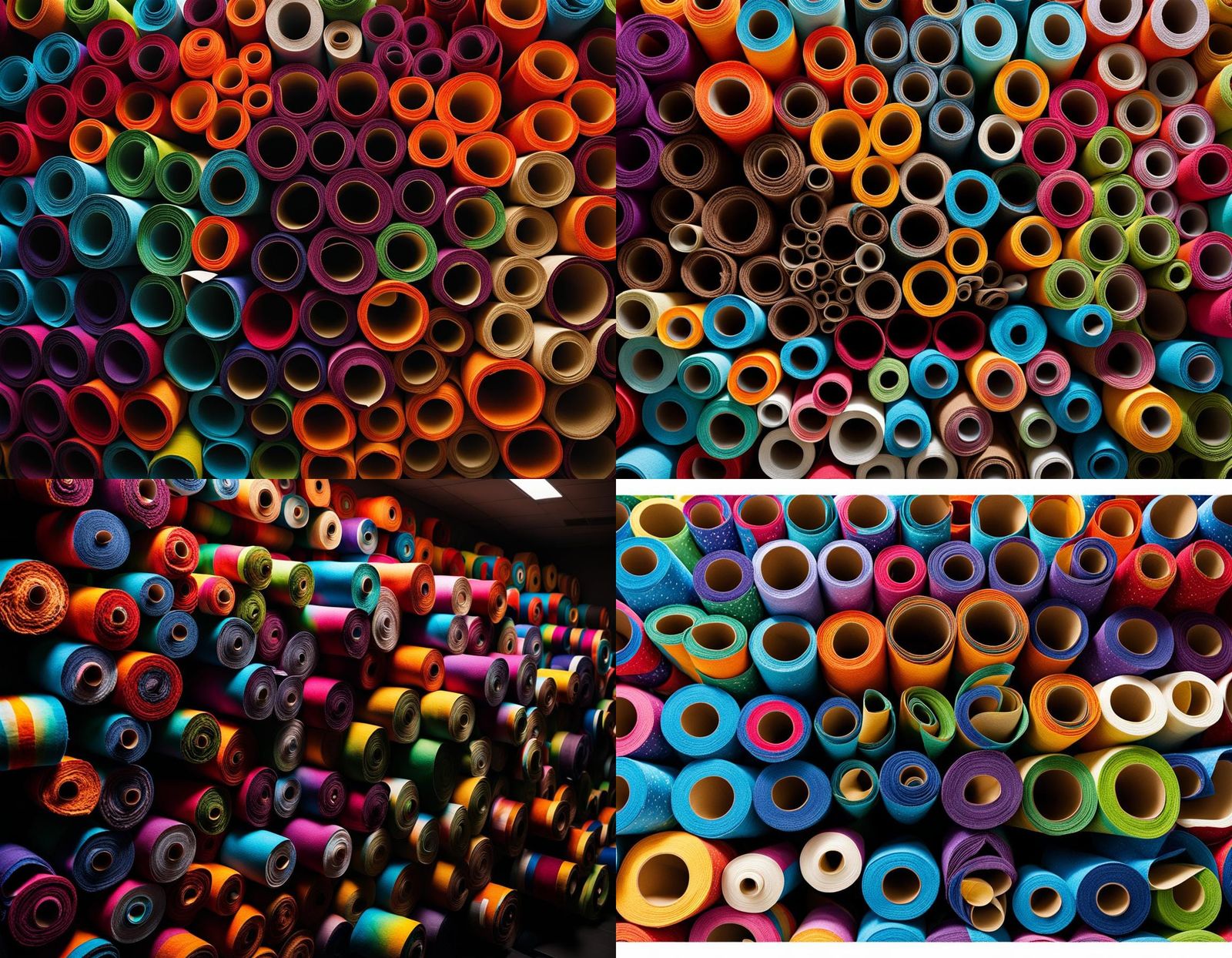 Toilet Paper Rolls in Space: A Colorful Galaxy