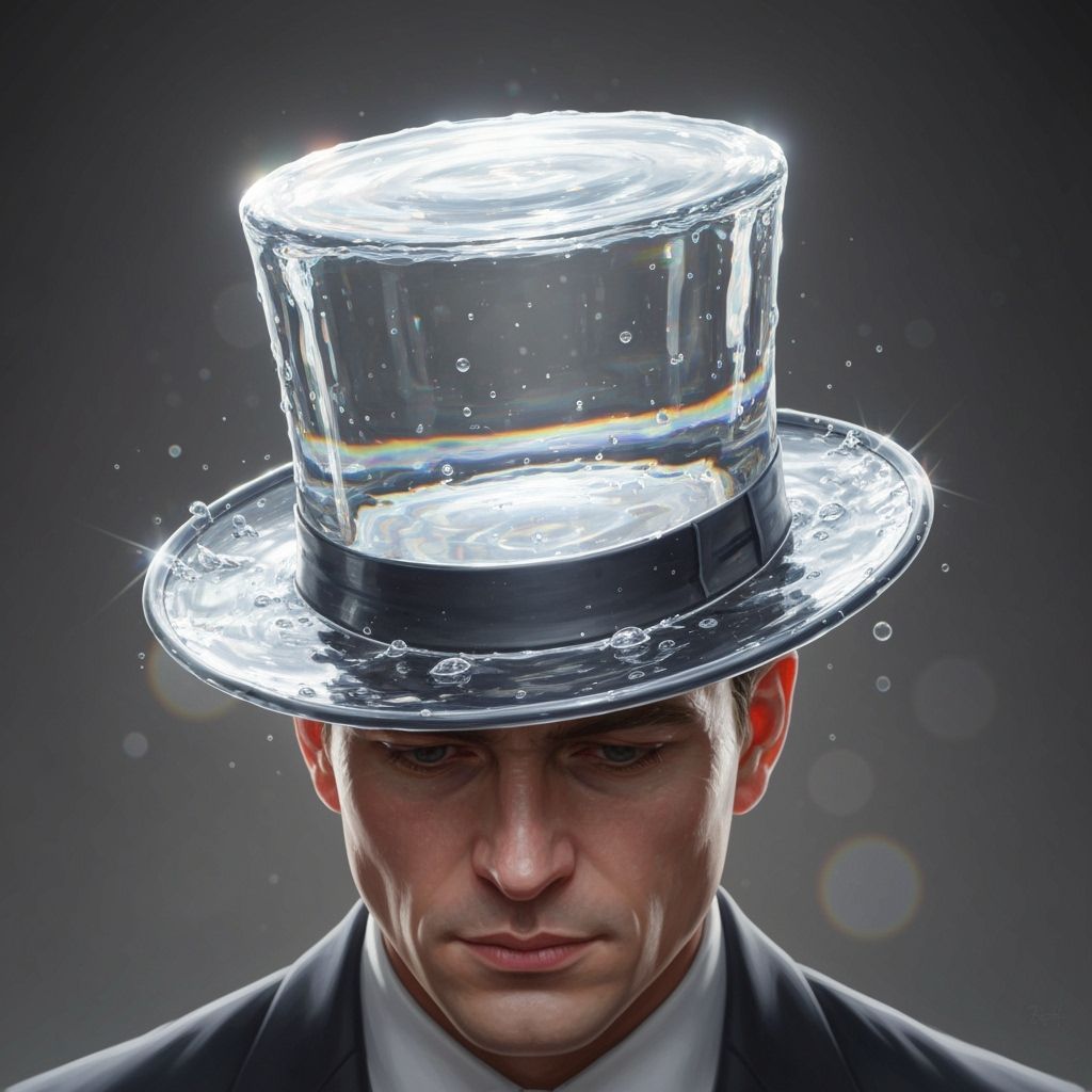 Gentleman with a Shimmering Water Top Hat