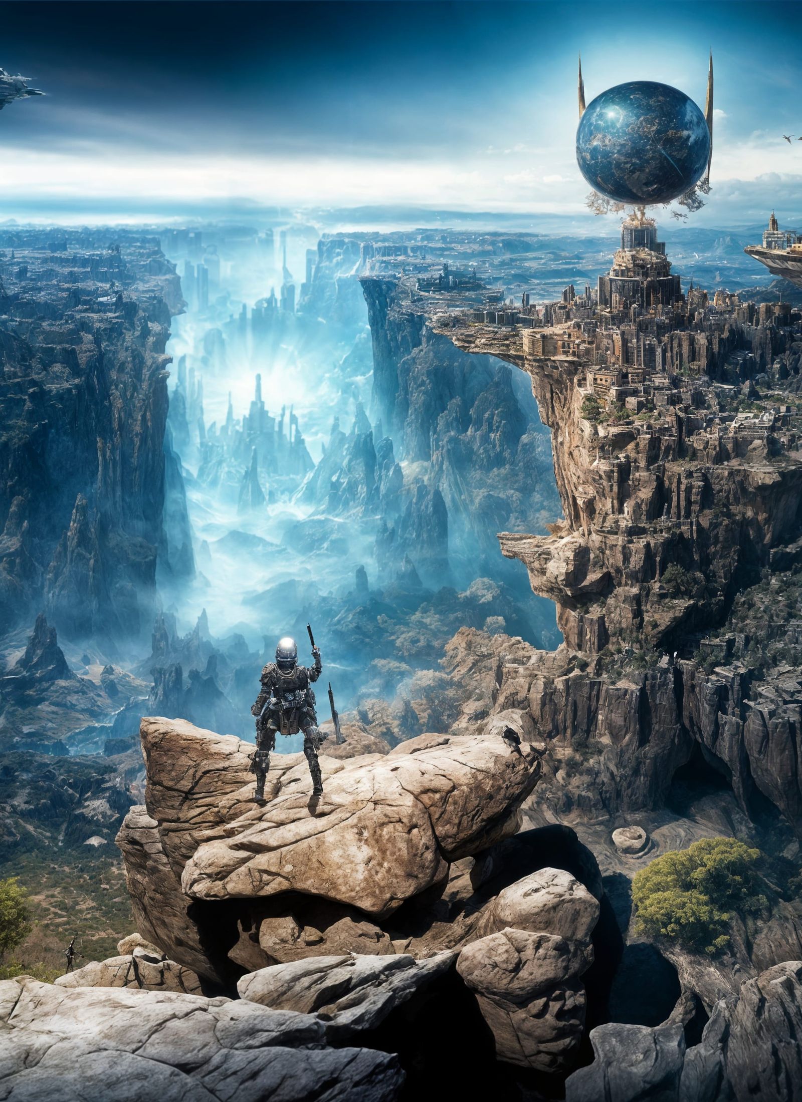 Bizarre Creatures Populate a Futuristic Cityscape