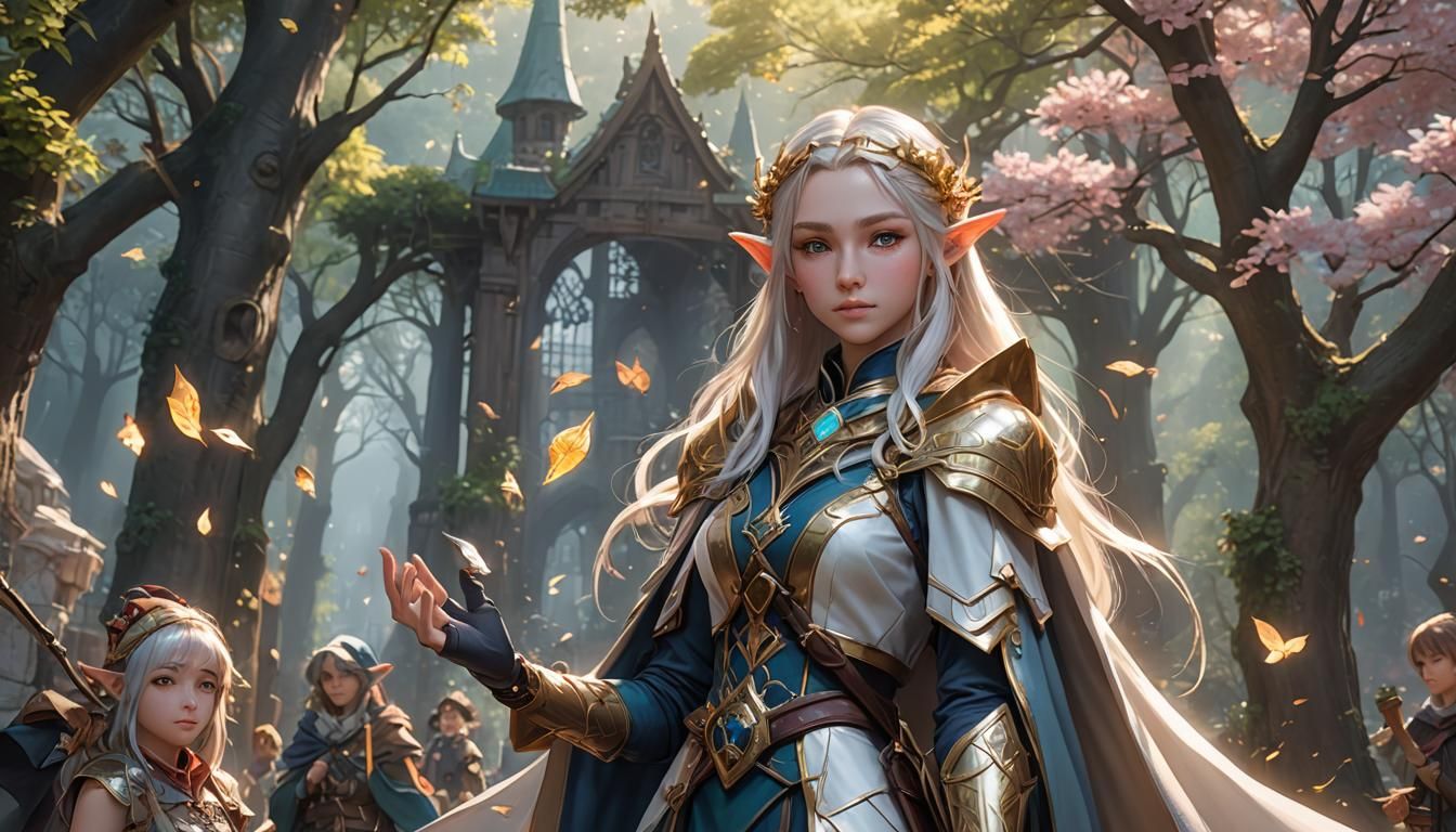 Elf Wizard Flillian's Epic Anime Adventure