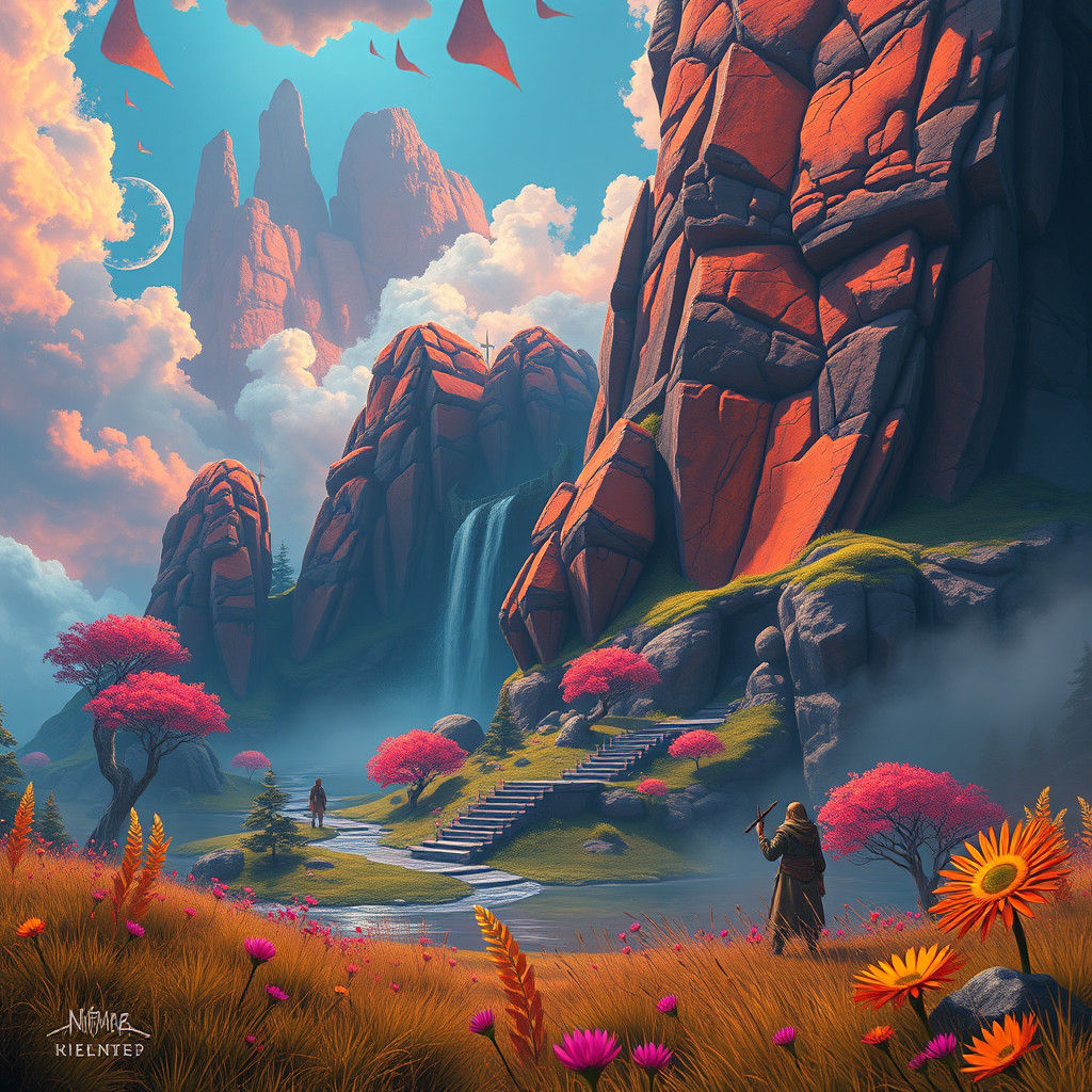 Fantastical Scene in Unreal Engine 5 Style