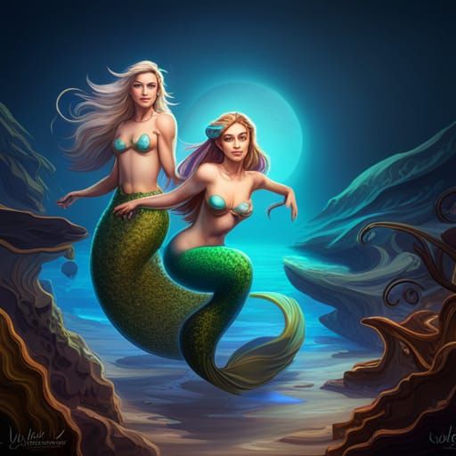 Grace's Animal Family as Mermaid Family