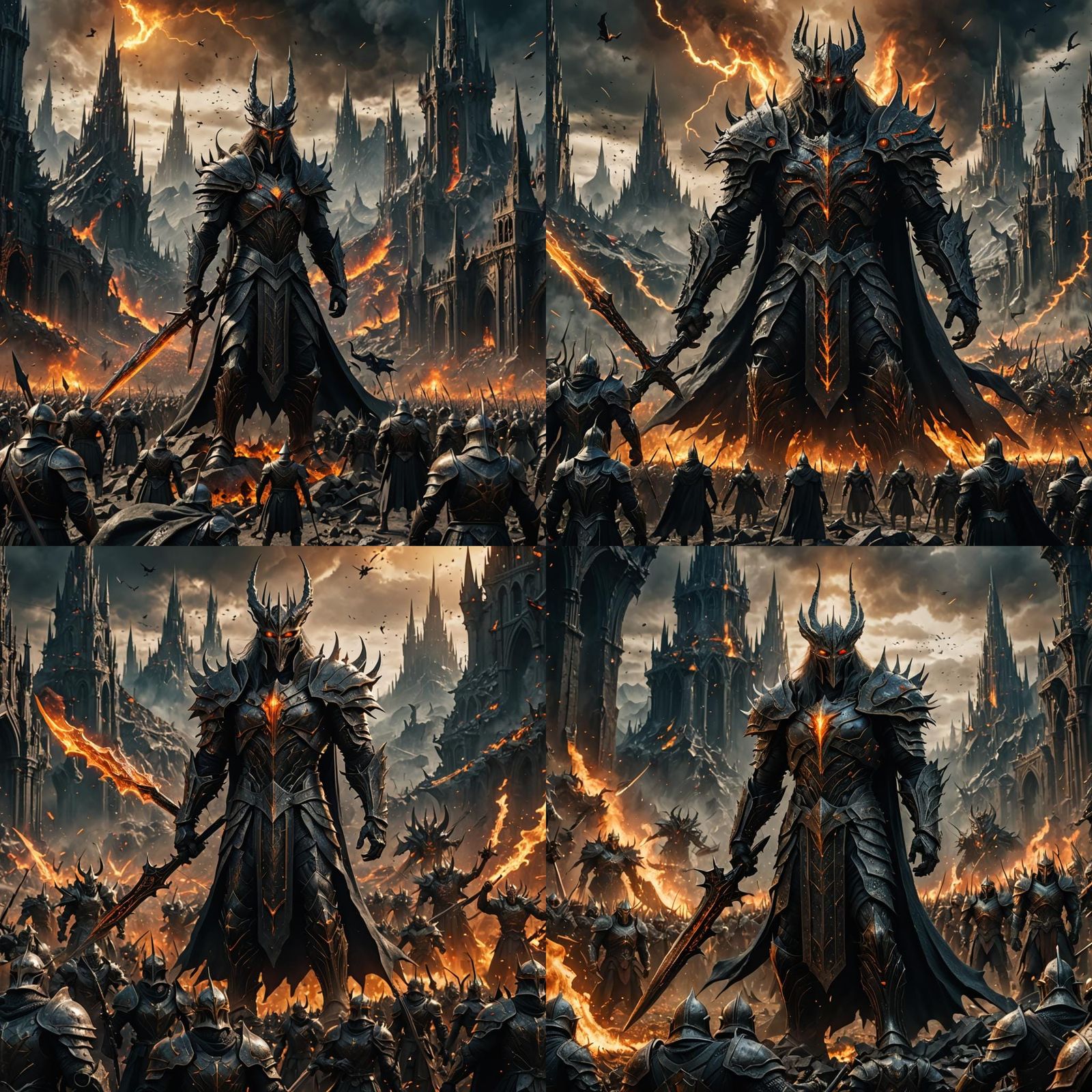 Sauron's Army of Destruction: Fantasy Concept Art