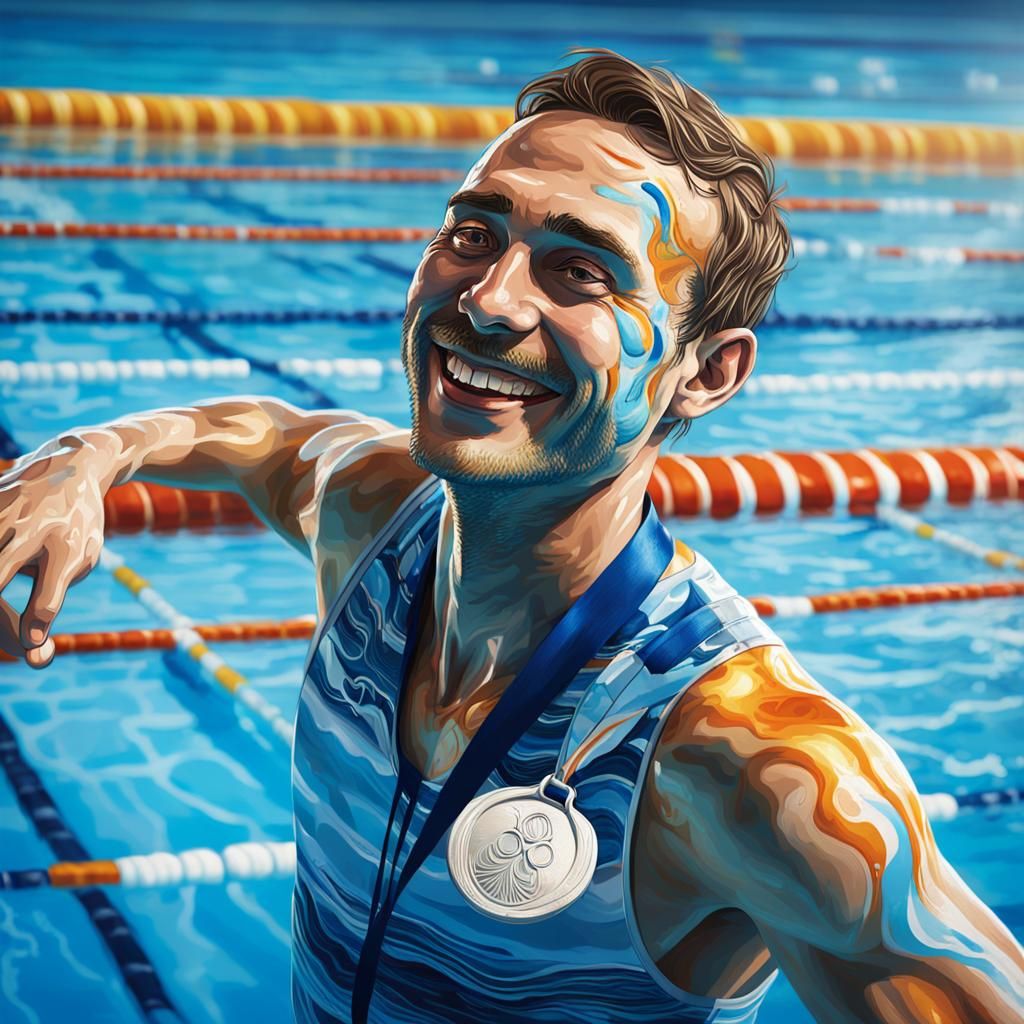 Armless Swimmer Wins Silver: Fantasy Concept Art
