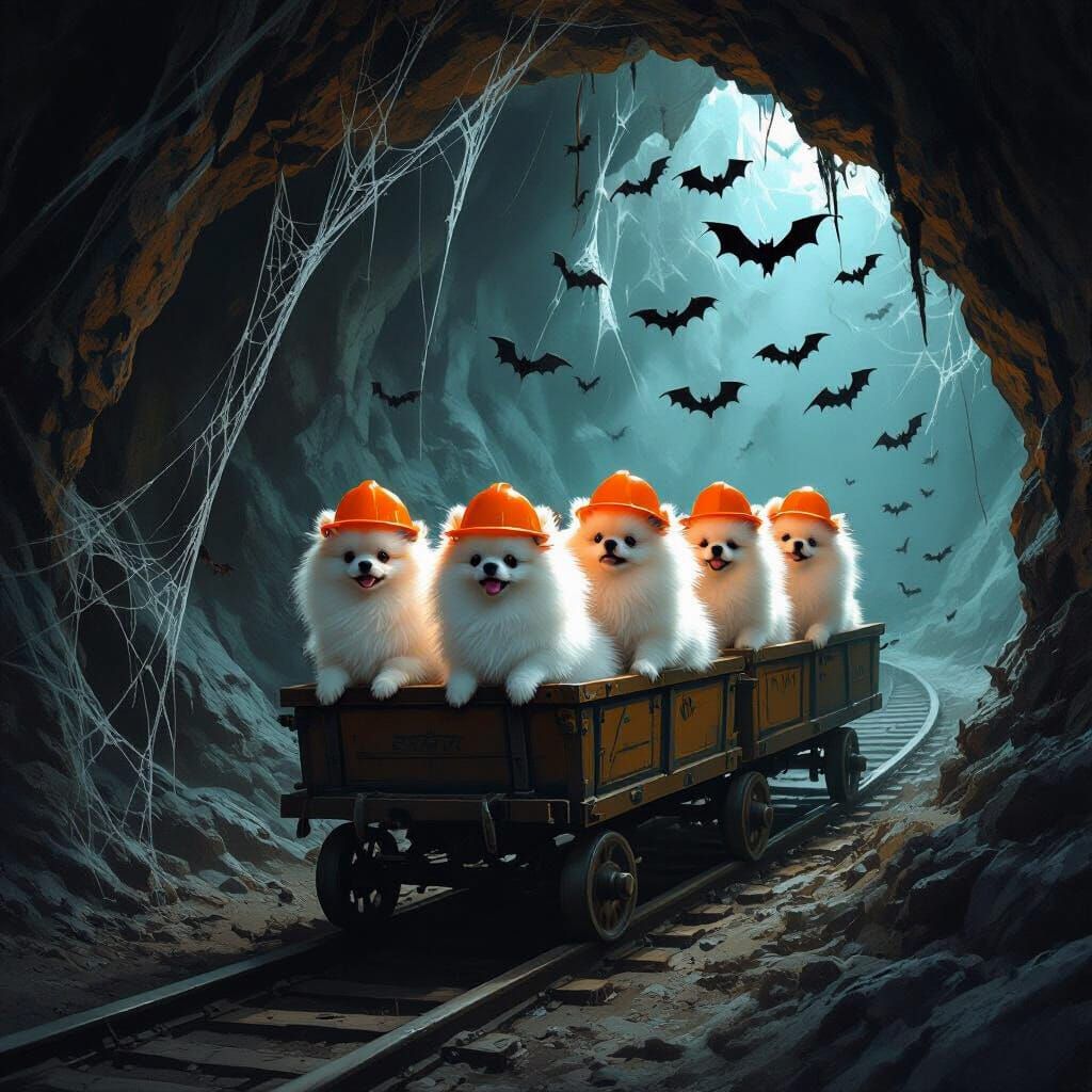 Pomeranians in Spooky Cave Hunt for Alligator Ghost