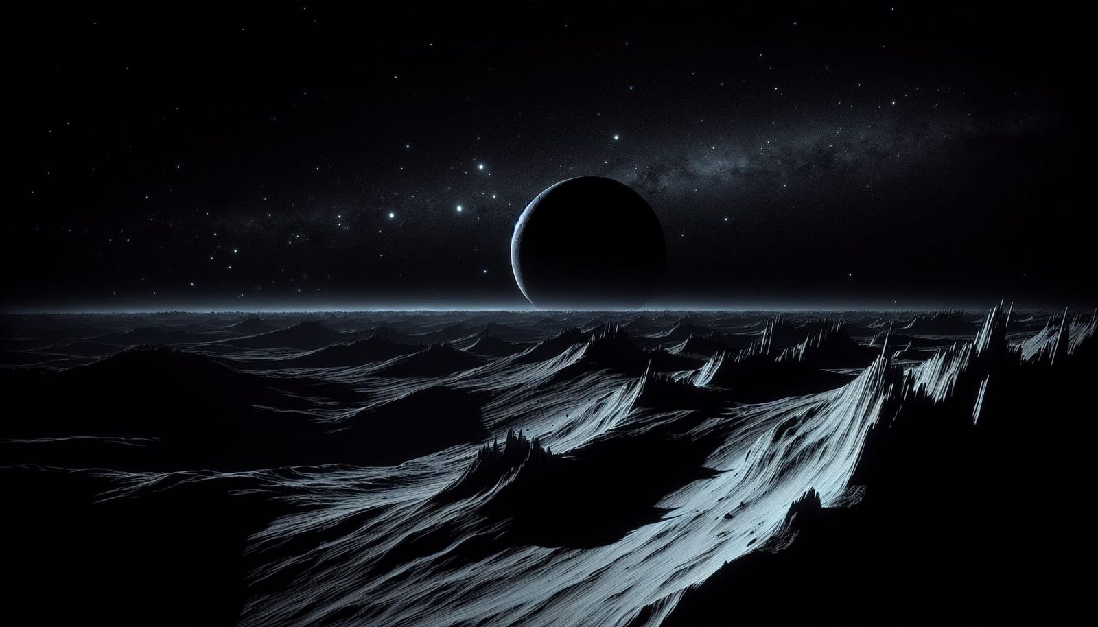 Icy Landscape on Dwarf Planet Sedna