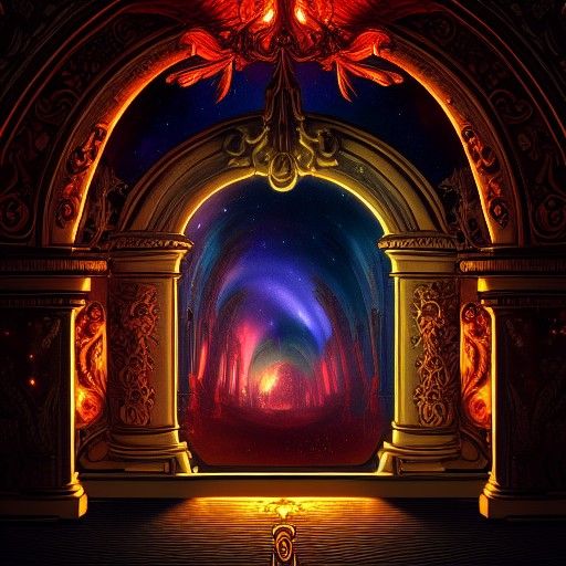 Baroque Art Nouveau Entrance to Hell