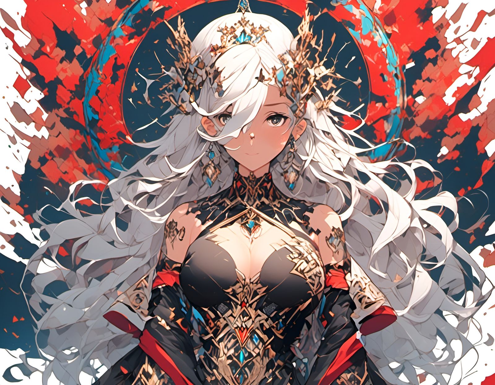 Fantasy Woman in Detailed Matte Painting Style