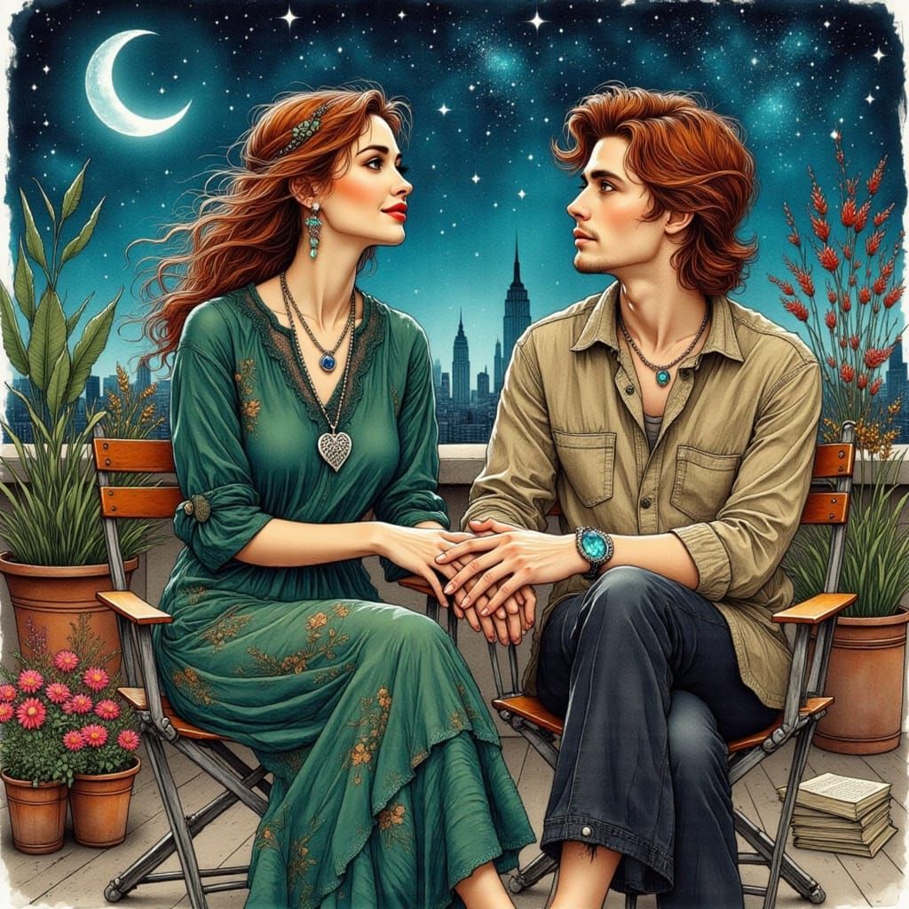 Whispers of Elegance: A Starry Night Serenade