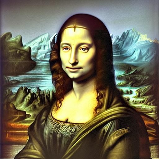Mouse in Mona Lisa's Arms: A Whimsical Portrait