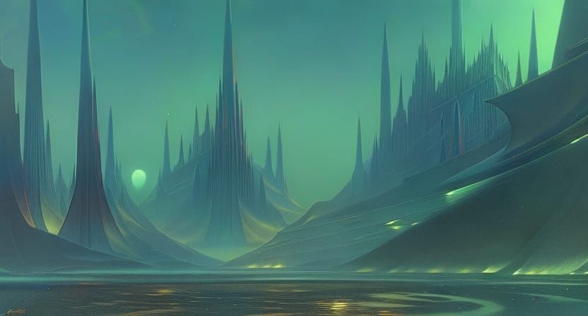 Arcane Destruction of Fools in Art Deco Style