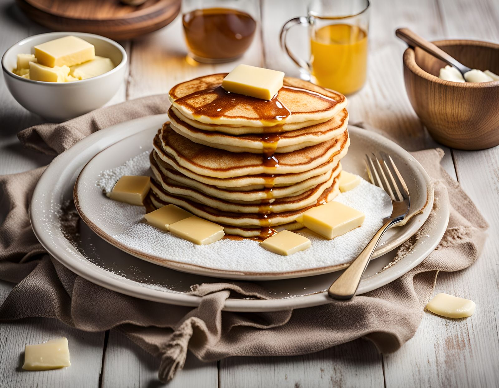 Pancakes with Butter: A Breakfast Staple