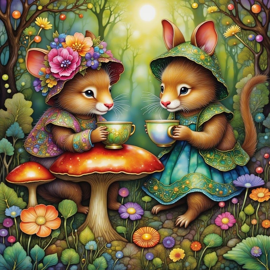 Whimsical Woodland Tea Party in Beatrix Potter Style