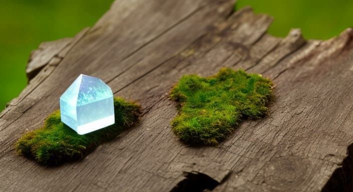 Mystical Crystal Amulet Still Life