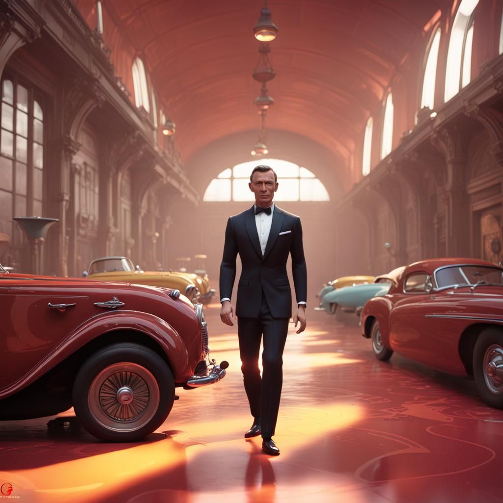 James Bond Reimagined as 3D Digital Art