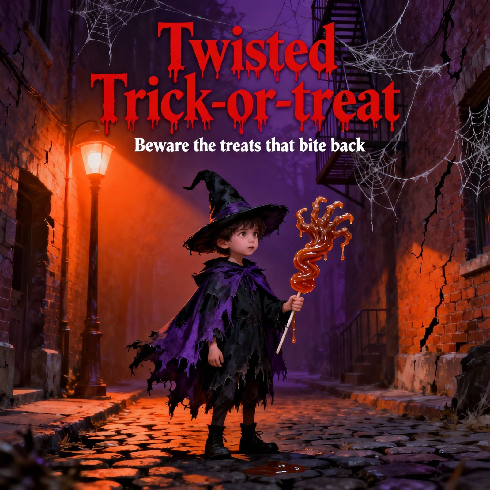 Twisted Trick-or-Treat Scene