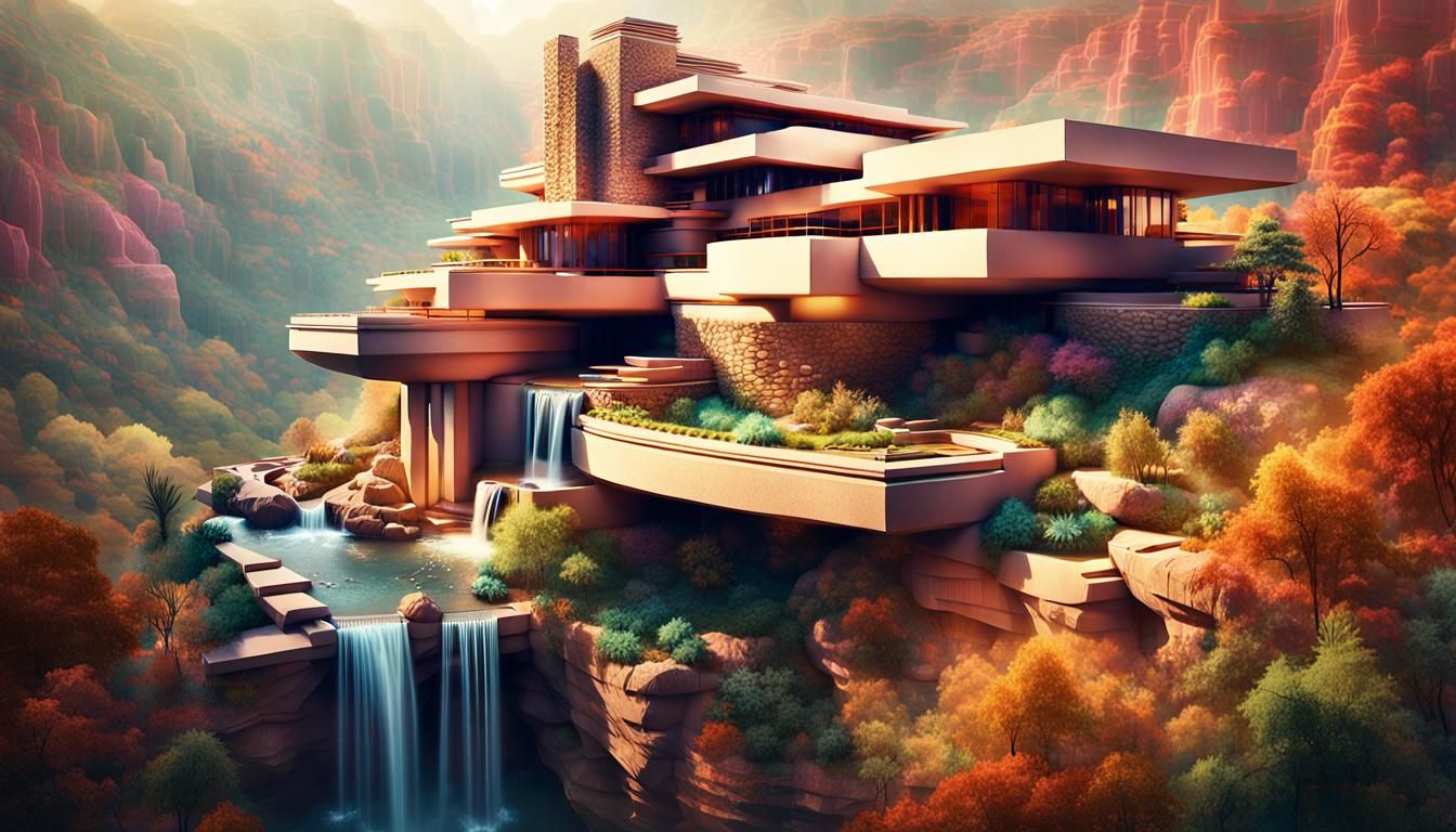 Frank Lloyd Wright's Visionary Canyon Architecture